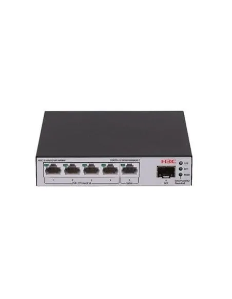 H3C LS-1600V2-6P-HPWR-GL Switch Gestionado L2 4 Puertos PoE + 1 Puerto Gigabit Ethernet