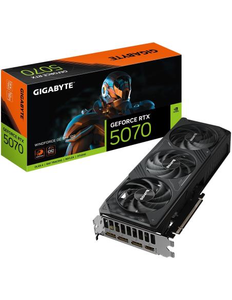 Gigabyte GeForce RTX 5070 Winforce OC SFF 12GB DDR7 DLSS4 Negro