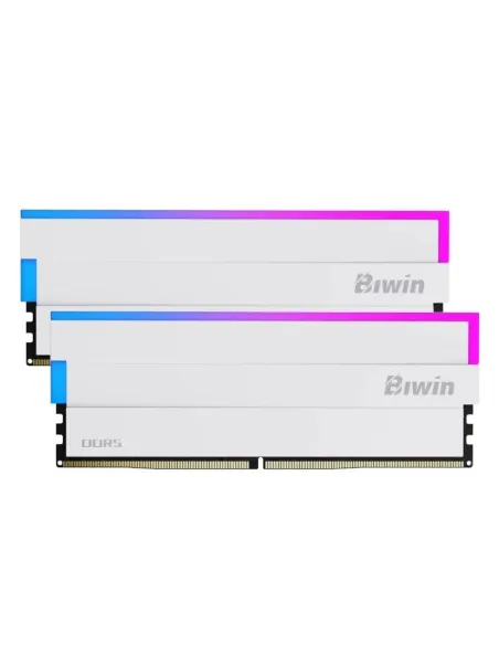 Biwin Opal DW100 DDR5 RGB 6000MHz 32GB 2x16GB CL30 Blanca