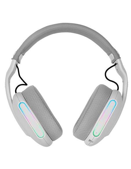 Mars Gaming MHW-PRO Auriculares Inalámbricos 7.1 ARGB Flow Bluetooth 5.3 Micrófono Dual Blancos