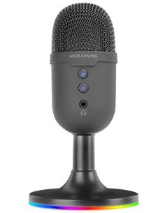 Mars Gaming MMIC-CX Micrófono de Estudio Profesional Compacto ARGB ENC Condensador Cardioide Negro-MAUMIC0079