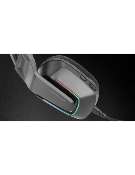 Mars Gaming MH-STRIKE Auriculares Ergonómicos FRGB Rainbow Drivers Neodimio 50mm Micrófono Negros