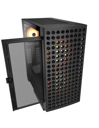 Cougar Airface Eco RGB Mid Tower Cristal Templado USB 3.2 Negro