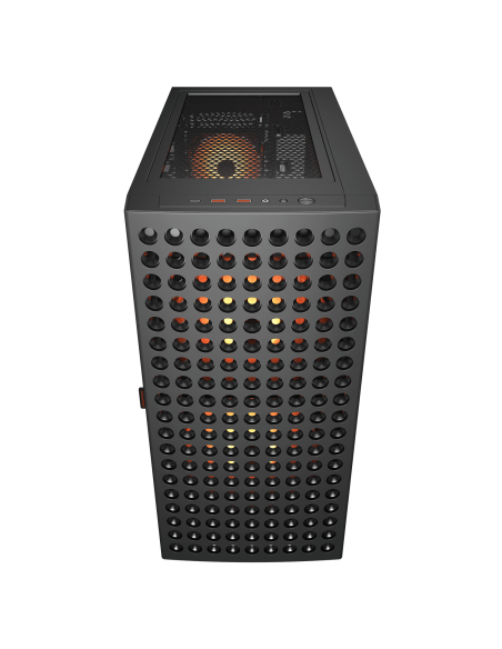 Cougar Airface Eco RGB Mid Tower Cristal Templado USB 3.2 Negro