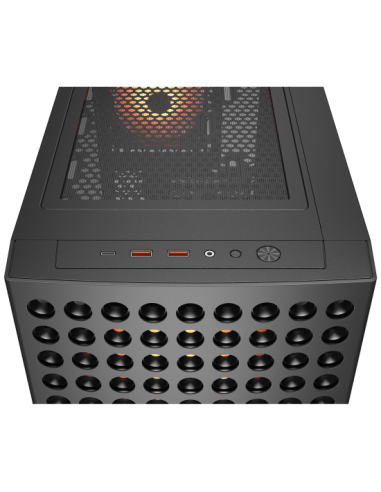 Cougar Airface Eco RGB Mid Tower Cristal Templado USB 3.2 Negro