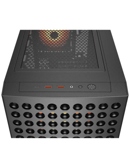 Cougar Airface Eco RGB Mid Tower Cristal Templado USB 3.2 Negro