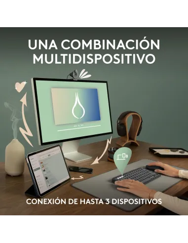 Logitech 920-012227 Kit de Teclado y Ratón Inalámbricos Negros