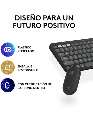 Logitech 920-012227 Kit de Teclado y Ratón Inalámbricos Negros