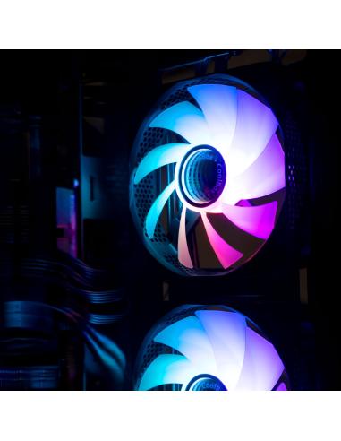 Coolbox Infinity Ventilador Suplementario 120mm ARGB Negro