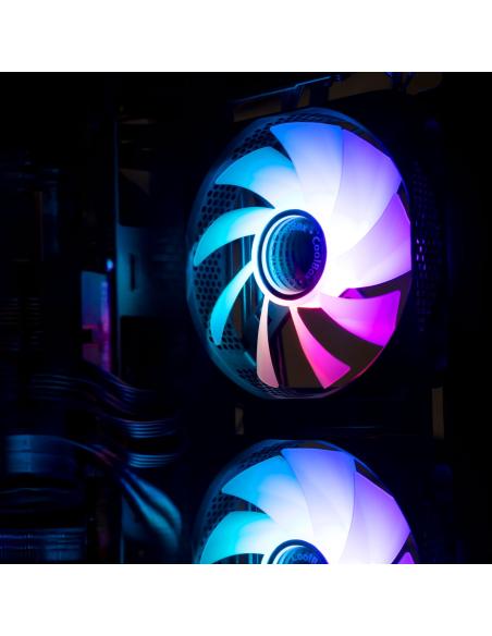 Coolbox Infinity Ventilador Suplementario 120mm ARGB Negro