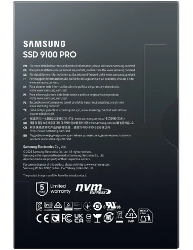 Samsung 9100 Pro MZ-VAP1T0 NVMe SSD M.2 1TB PCIe 5.0