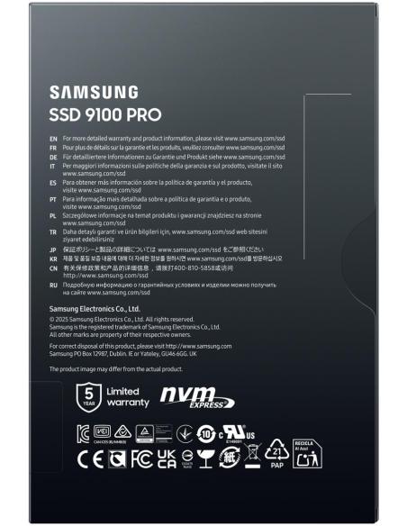 Samsung 9100 Pro MZ-VAP2T0 NVMe SSD M.2 2TB PCIe 5.0