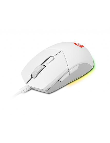 MSI Clutch GM11 Ratón Gaming 5000 DPI Blanco