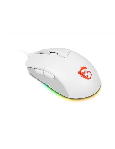 MSI Clutch GM11 Ratón Gaming 5000 DPI Blanco