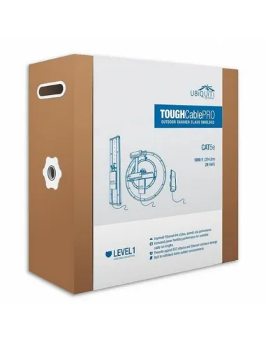 Ubiquiti TC-PRO Bobina Cable Blindado Level 1 Cat.5e 305Mts
