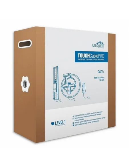 Ubiquiti TC-PRO Bobina Cable Blindado Level 1 Cat.5e 305Mts