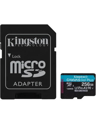 Kingston Canvas Go! Plus SDCG4/256GB microSDXC UHS-I + Adaptador SD