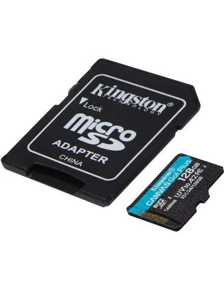 Kingston Canvas Go! Plus SDCG4/128GB microSDXC UHS-I + Adaptador SD