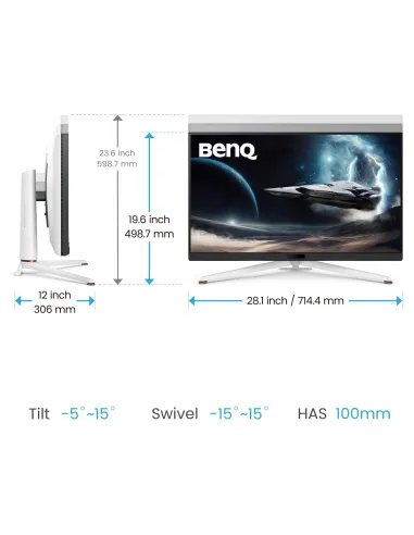 BenQ MOBIUZ EX321UX 32" Mini LED IPS UltraHD 4K 144Hz FreeSync Premium Pro USB-C