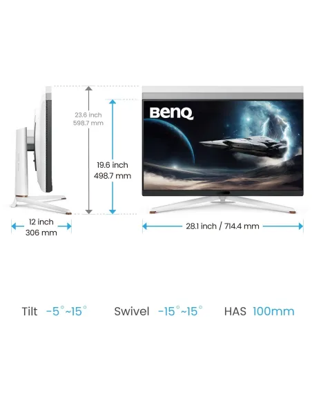BenQ MOBIUZ EX321UX 32" Mini LED IPS UltraHD 4K 144Hz FreeSync Premium Pro USB-C