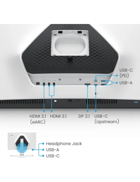 BenQ MOBIUZ EX321UX 32" Mini LED IPS UltraHD 4K 144Hz FreeSync Premium Pro USB-C