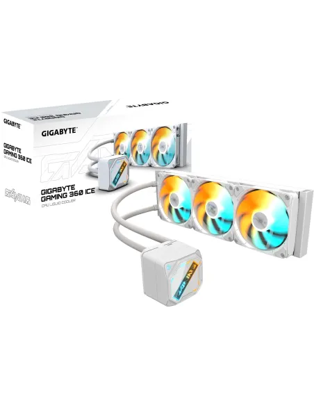 Gigabyte Gaming 360 Ice Kit de Refrigeración Líquida 360mm RGB Blanca