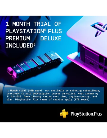 Western Digital Black SN850P 8TB M.2 PCI Express 4.0 NVMe para PS5