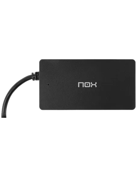 Nox NXLITEHUBONE HUB USB-A 3.0 a USB-A 3.0 4 Puertos 14,5 cm Negro