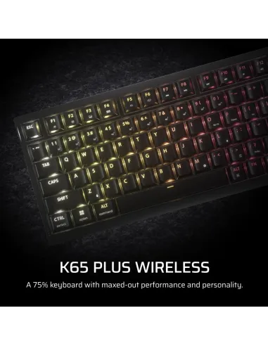 Corsair K65 Plus Wireless Tactile Teclado Gaming Inalámbrico Negro