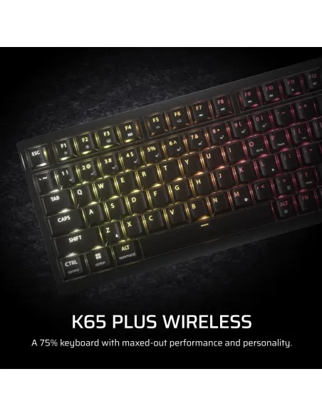 Corsair K65 Plus Wireless Tactile Teclado Gaming Inalámbrico Negro
