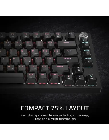 Corsair K65 Plus Wireless Tactile Teclado Gaming Inalámbrico Negro