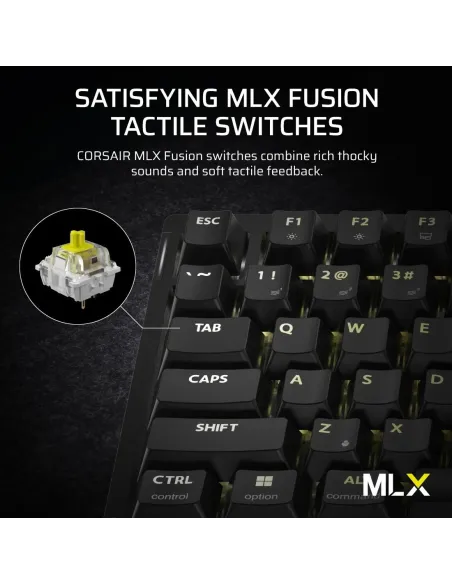 Corsair K65 Plus Wireless Tactile Teclado Gaming Inalámbrico Negro