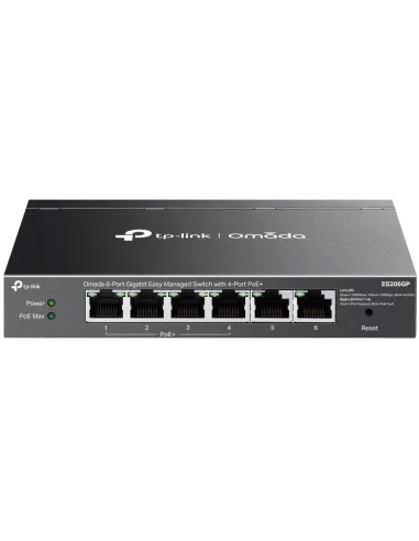 TP-Link Omada ES206GP Switch Gestionado L2 6 Puertos Gigabit Ethernet PoE