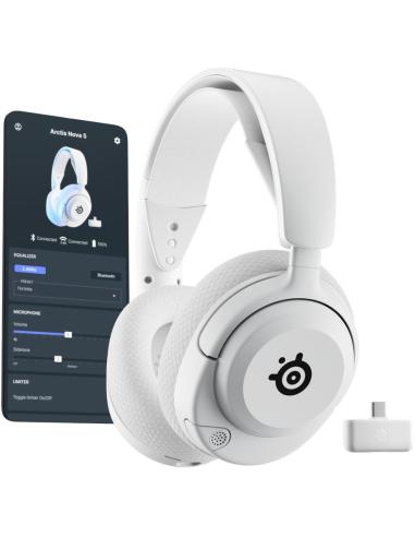 SteelSeries Arctis Nova 5P Auriculares Gaming Inalámbricos Blancos