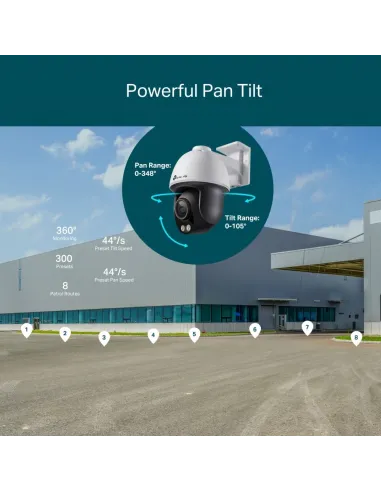 TP-Link VIGI C540S Cámara de Videovigilancia de Exterior IP67 4mm 4MP Blanca