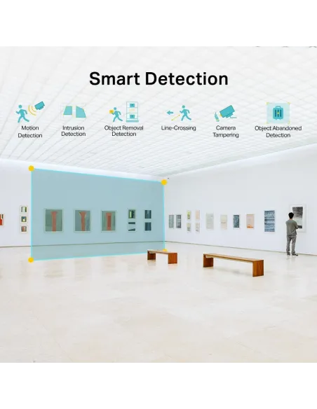 TP-Link VIGI C440I Cámara de Videovigilancia de Interior Tipo Turret 2.8mm 4MP Blanca