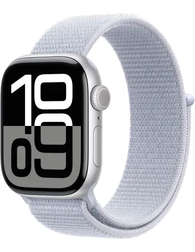 Apple Watch Series 10 GPS 42mm Caja Aluminio Plata con Correa Loop Deportiva Azul