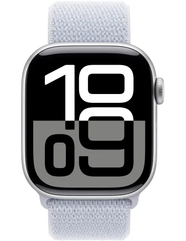 Apple Watch Series 10 GPS 42mm Caja Aluminio Plata con Correa Loop Deportiva Azul