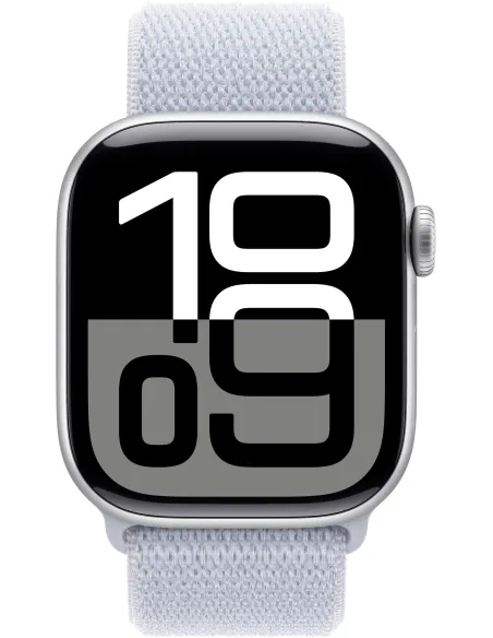 Apple Watch Series 10 GPS 42mm Caja Aluminio Plata con Correa Loop Deportiva Azul