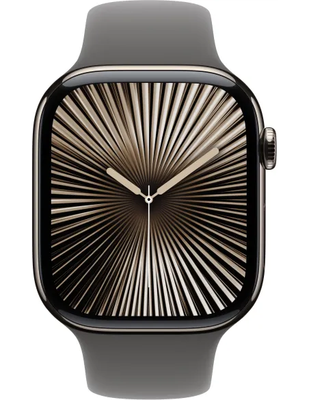 Apple Watch Series 10 GPS Cellular 46mm Caja Titanio con Correa Deportiva Gris M/L