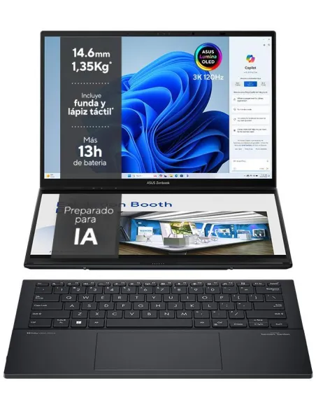 Asus Zenbook Duo UX8406CA-PZ152W Intel Core Ultra 9 285H/32GB/1TB SSD/14" Táctil W11 Home