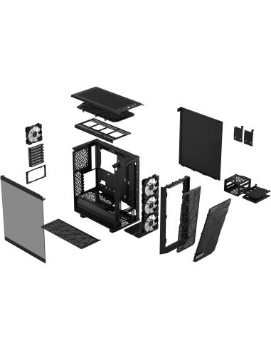 Fractal Design Meshify 2 Compact RGB Light Tint Mid Tower Cristal Templado USB 3.2 Negra