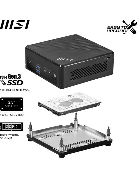 MSI Cubi N ADL-046BES Intel N200 negro
