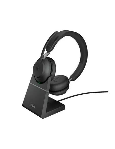 Jabra Evolve2 65 MS Teams Mono Auricular Bluetooth con Soporte de Carga USB-C Negro