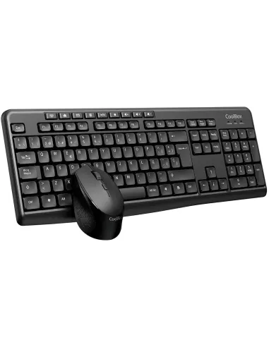 CoolBox COO-KTR-03W Kit de Teclado y Ratón Inalámbricos Negros