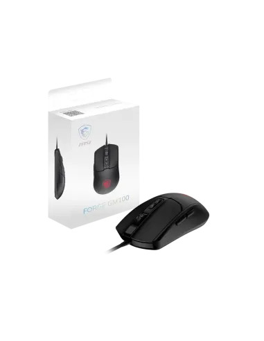 MSI Forge GM100 Ratón 6400DPI Negro