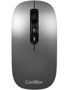 Coolbox W02 Ratón Inalámbrico 1600 DPI Gris-RATO61826