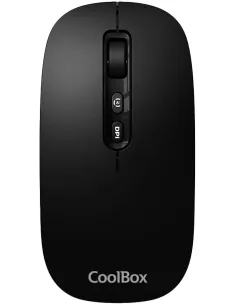 CoolBox W02 Ratón Inalámbrico 1600 DPI Negro-RATO61823