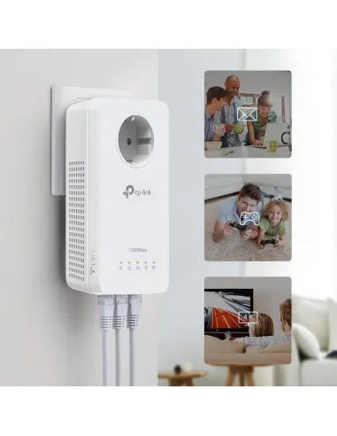 TP-Link TL-WPA8631P KIT PLC Powerline Red Eléctrica AV1000 + WiFi AC1300 Puerto Gigabit con Enchufe