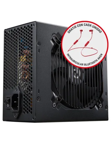 Hiditec BZM650 650W 80 Plus Bronze + Auriculares Rojos